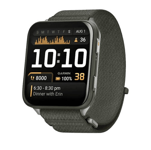 Garmin Venu X1 Black with Moss ComfortFit Nylon Band