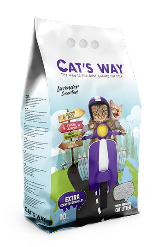 CATS WAY Посип за мачки Лаванда, Лаванда, 10л