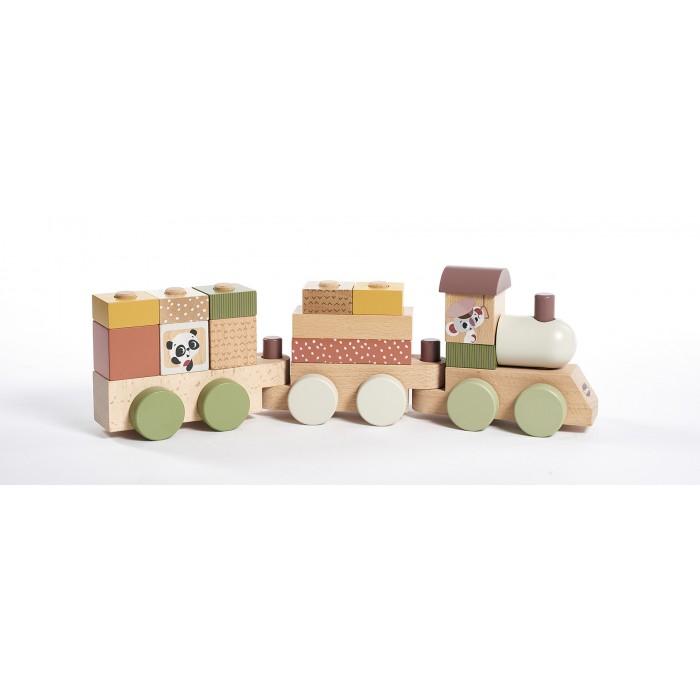 Tiny Love Stacking Train Boho Chic Дрвени Коцки Вовче