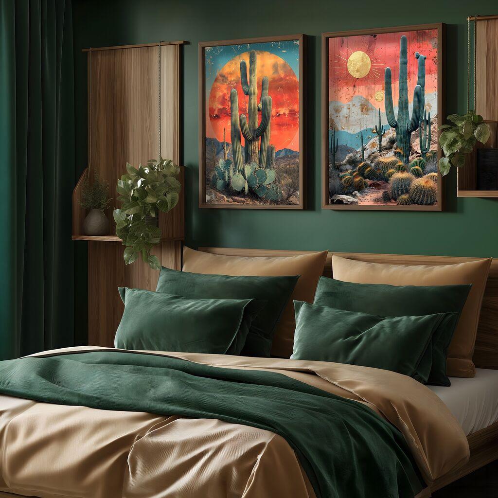 Wallity Декоративна слика HUM108, 50x70x3.5cm, 2 дела