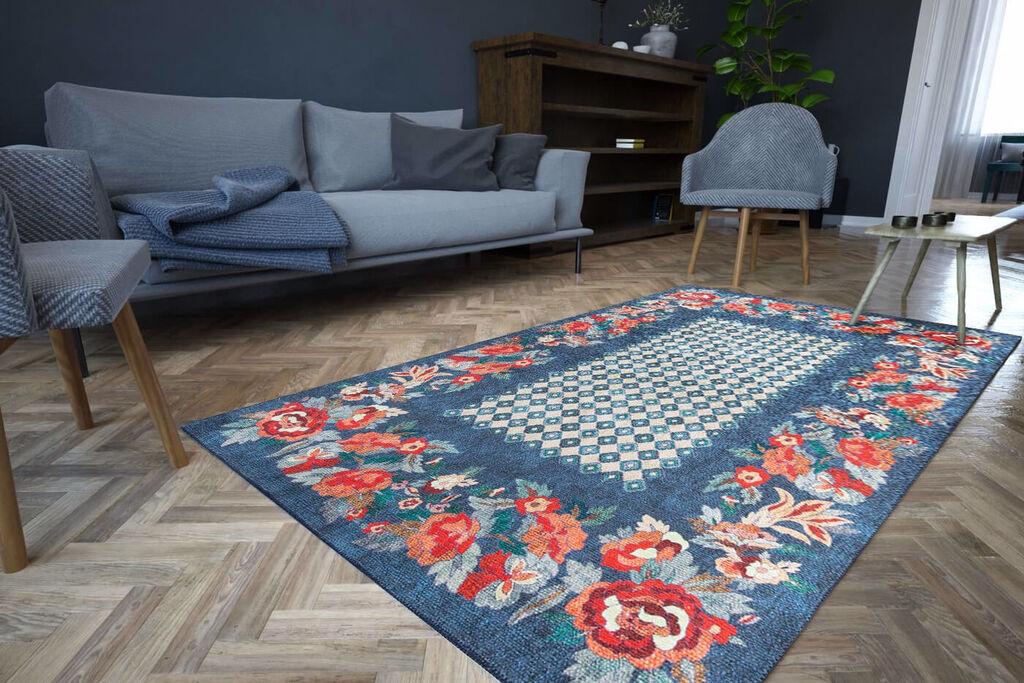 Conceptum Hypnose Carpet Soul Chenille 324, 75x150cm, сина