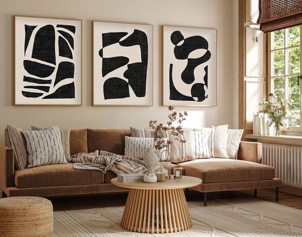 Декоративна слика Wallity Huhu201, 30x40 см, 3 дела