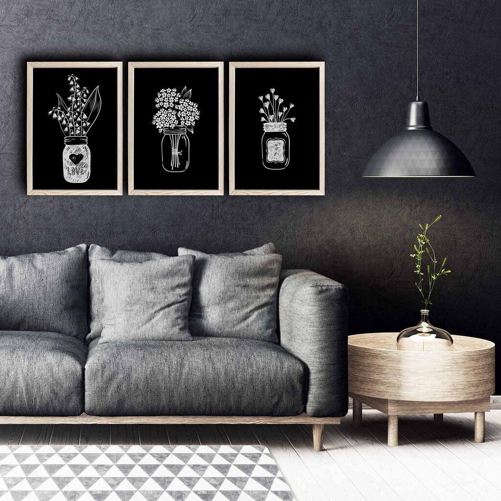 Декоративна слика Wallity 3PKCT-004, 118x53см, 3 дела