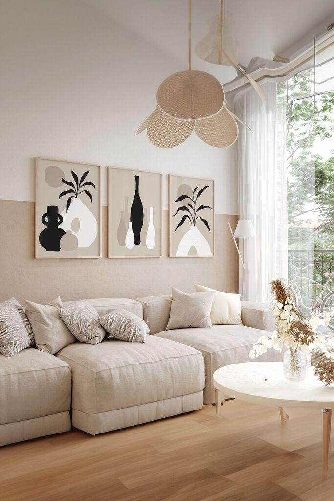 Декоративна слика Wallity Artsycllct40, 33x48 см, 3 дела