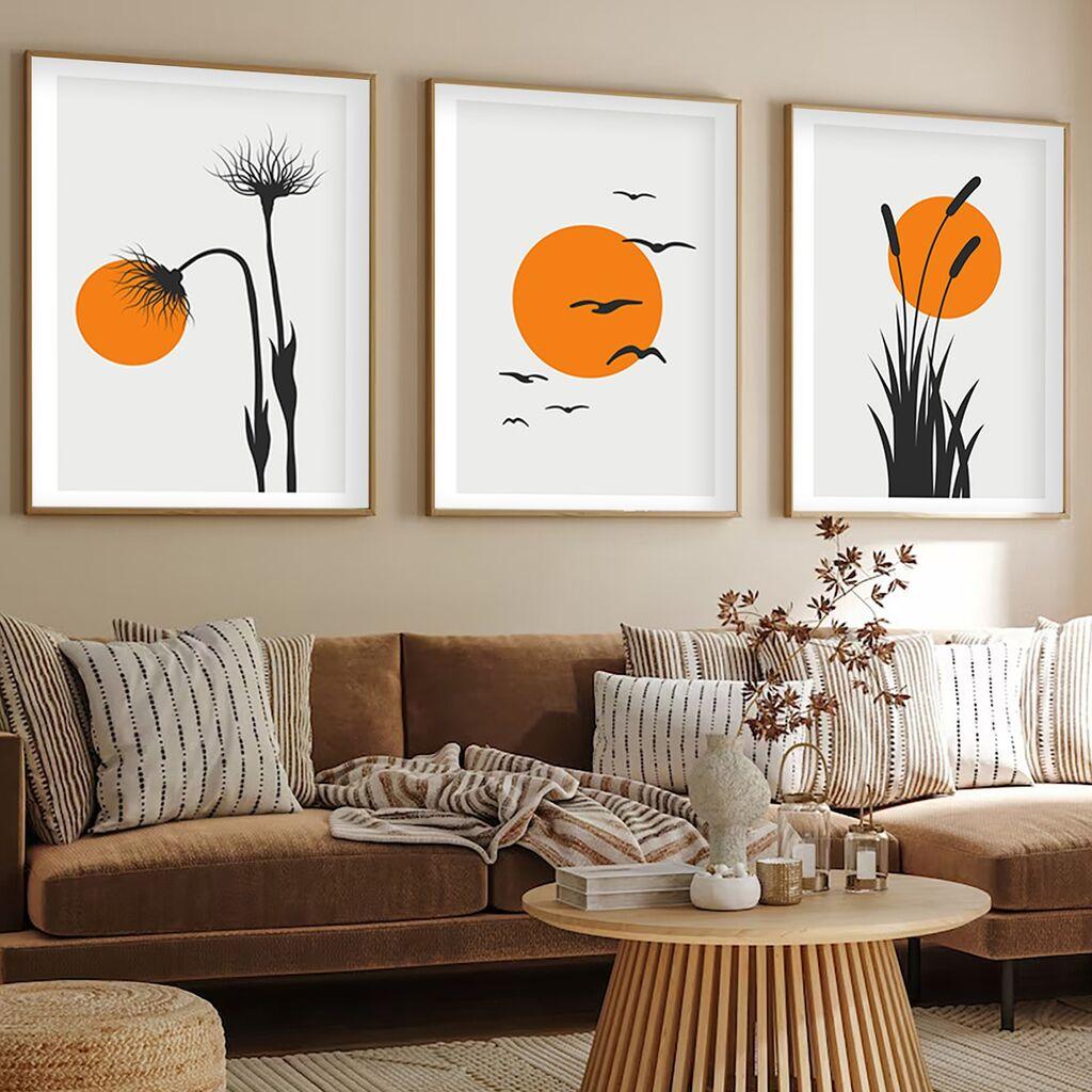 Декоративна слика Wallity Huhu228, 50x35 см, 3 дела