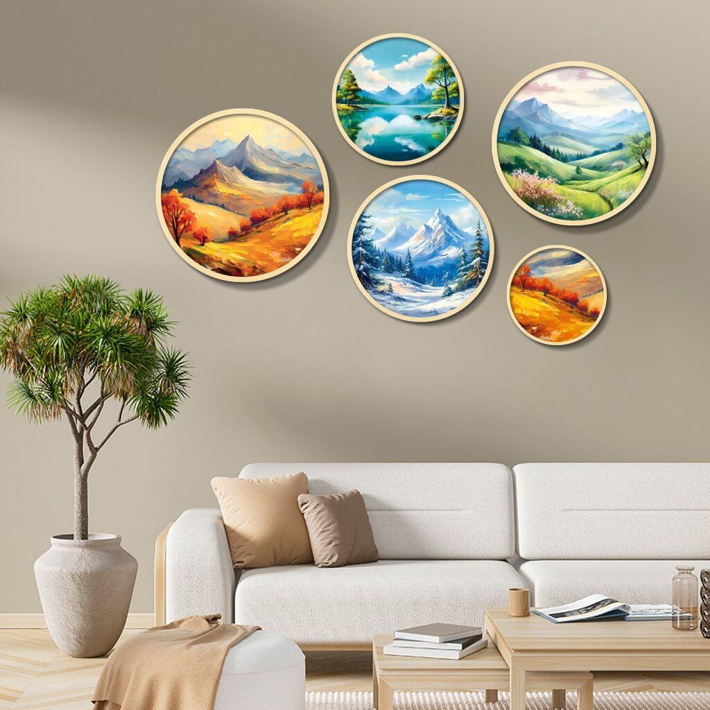 Декоративна слика Wallity Yats-26, 43,5x43,5 см, 5 дела