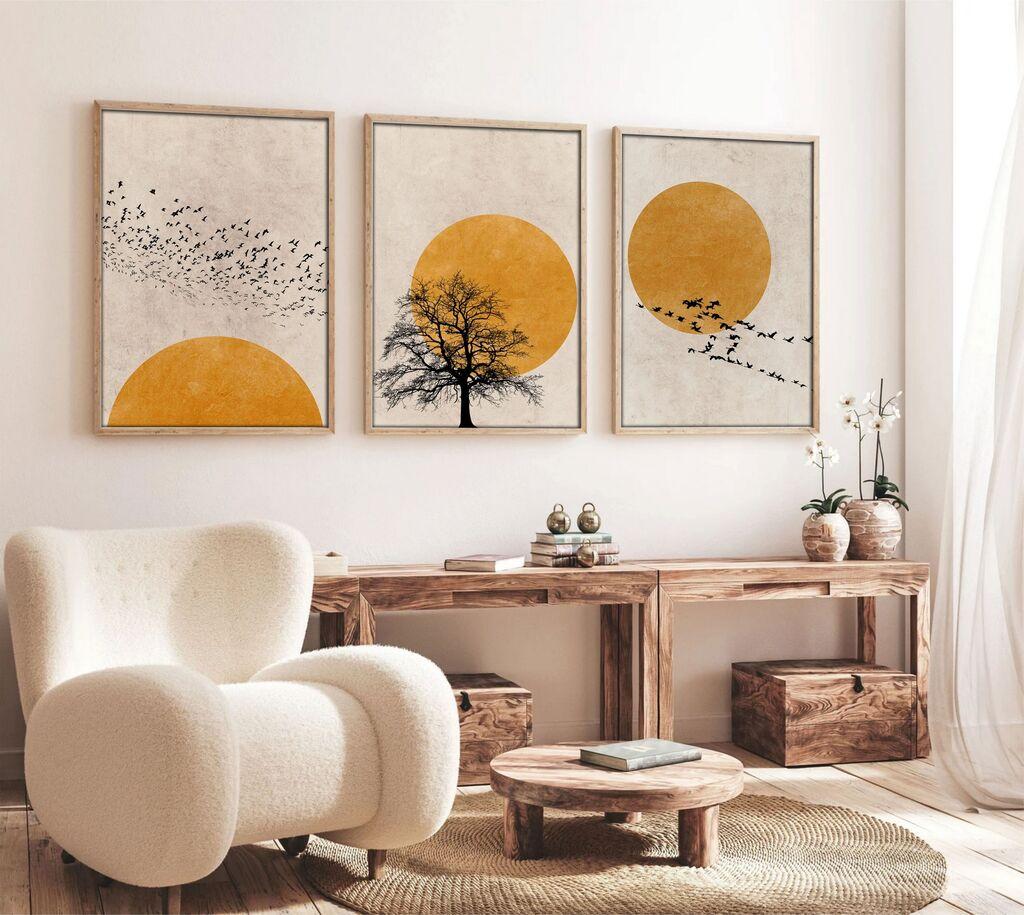 Декоративна слика Wallity Huhu147, 20x30 см, 3 дела