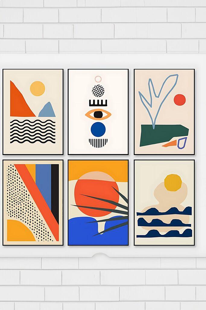 Декоративна слика Wallity Artsycllct11, 33x48 см, 6 дела