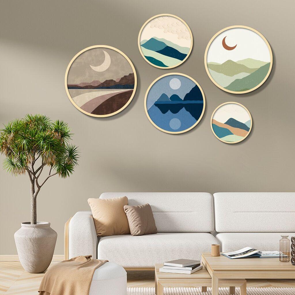 Декоративна слика Wallity Yats-23, 43,5x43,5 см, 5 дела