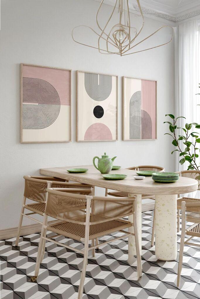 Декоративна слика Wallity 3Dartsohoset9, 33x48 см, 3 дела