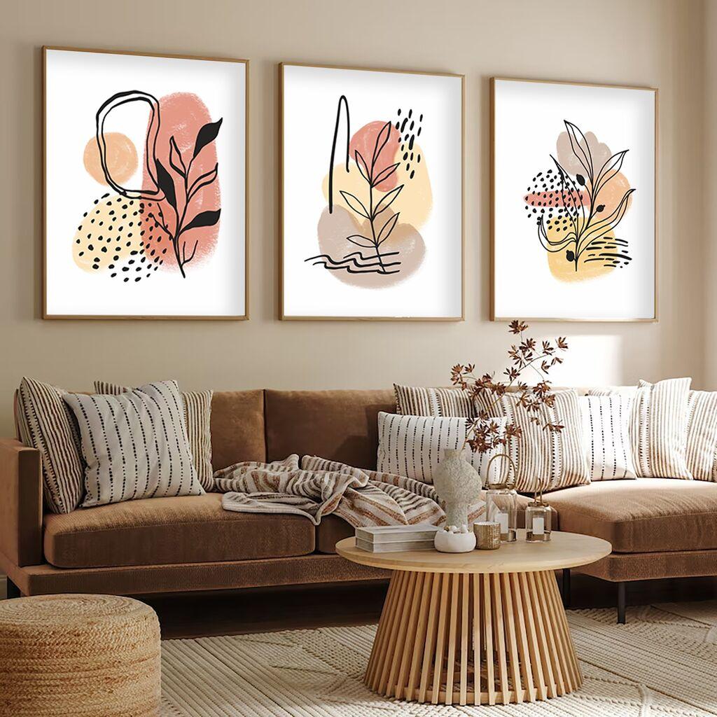 Декоративна слика Wallity Huhu226, 30x40 см, 3 дела