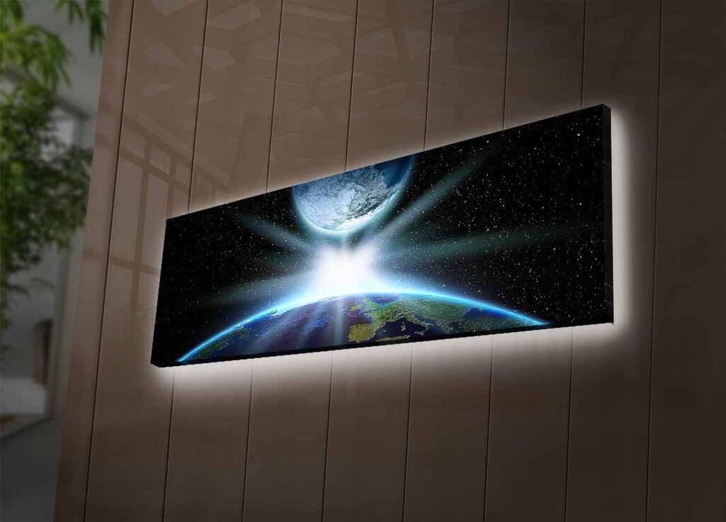 Wallity Декоративна LED слика 3090NASA-019, 30x90 см
