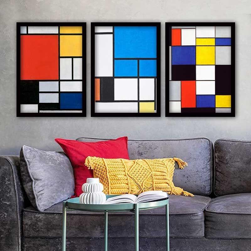 Декоративна слика Wallity 3SC_UN3219929_3545, 35x45 см, 3 дела