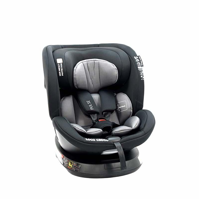 Loco Croco Седиште за автомобил PULSE темно сиво 40-150см
