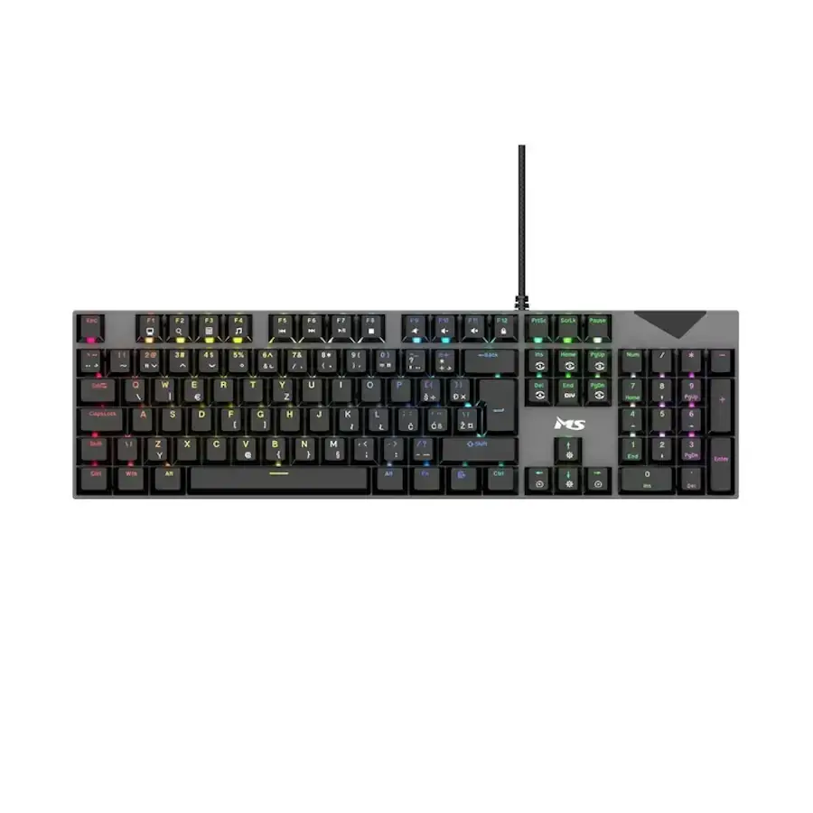 MS Industrial Механичка Гејминг Тастатура K-700C Red Switch RGB