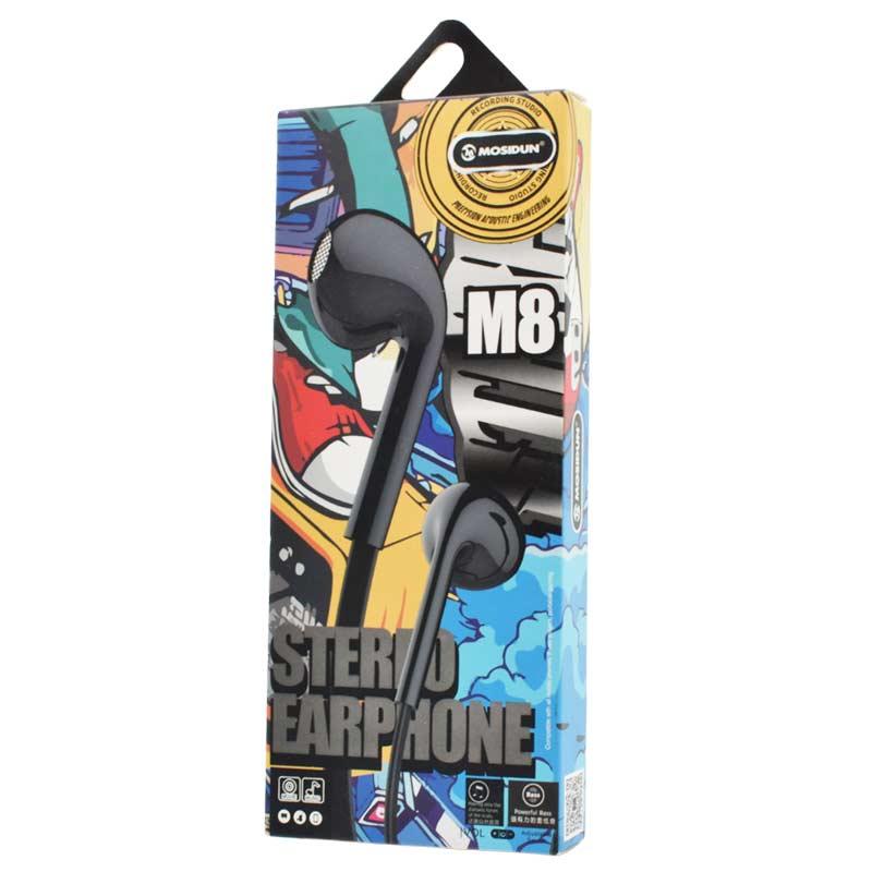 Mosidun Жичени слушалки M8 - Црна