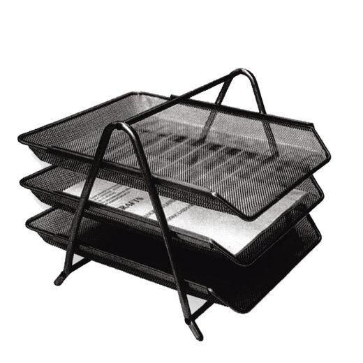 Optima Кади за документи мрежа 3/1 црни 22663ц