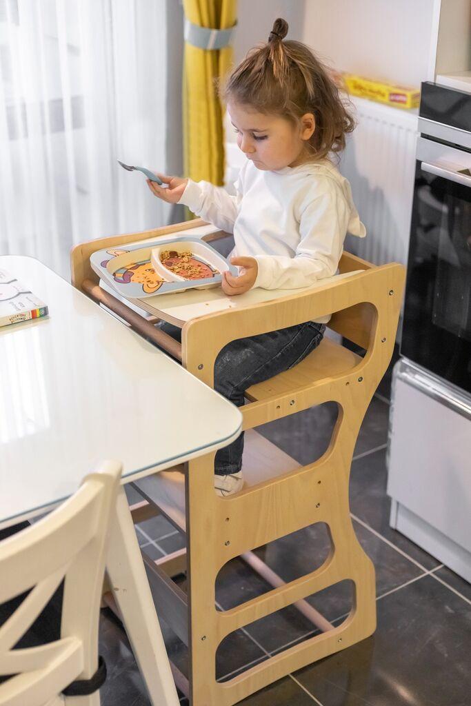 Детска столица Hanah Home Twinn, 40x83x45 см, даб