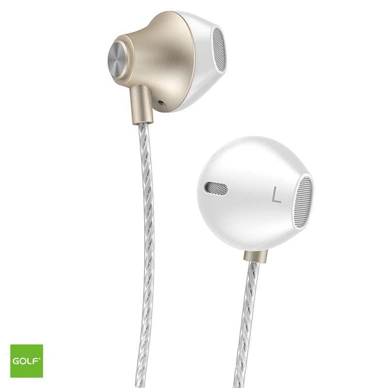 Golf Жичени слушалки GF-M17 - Златна