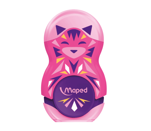 Maped Гума-острилка лупи мини /24 049113 - розева боја