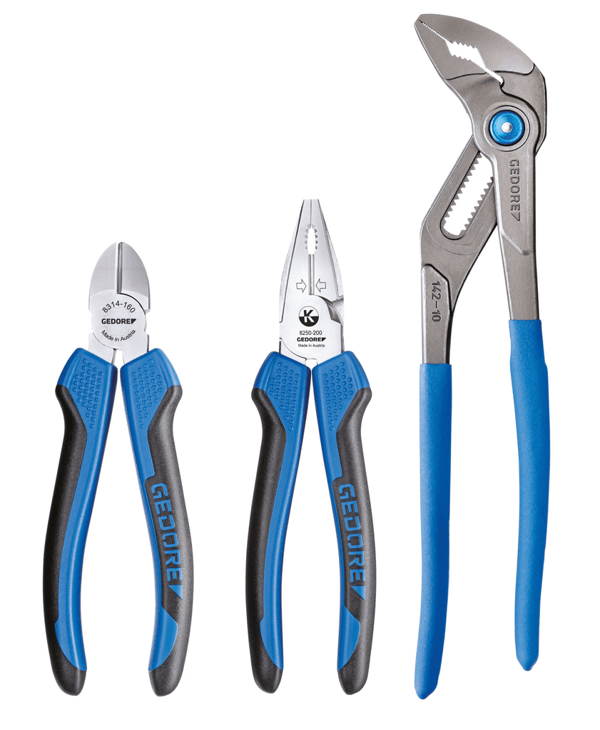 Gedore Сет 3 клешти (моторцангла, папагалка, цвикцангла) – Gedore S 8393