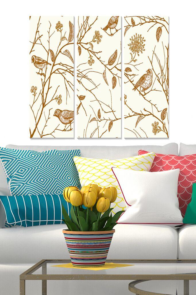 Wallity Сет Слики MDF2689721, 3 Дела