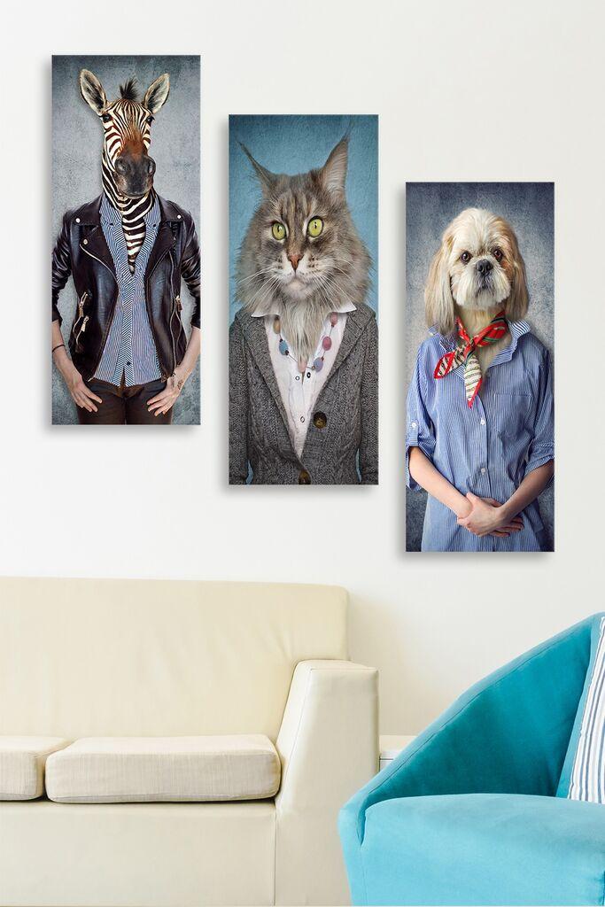 Wallity Сет Слики MDF2620157, 3 Дела