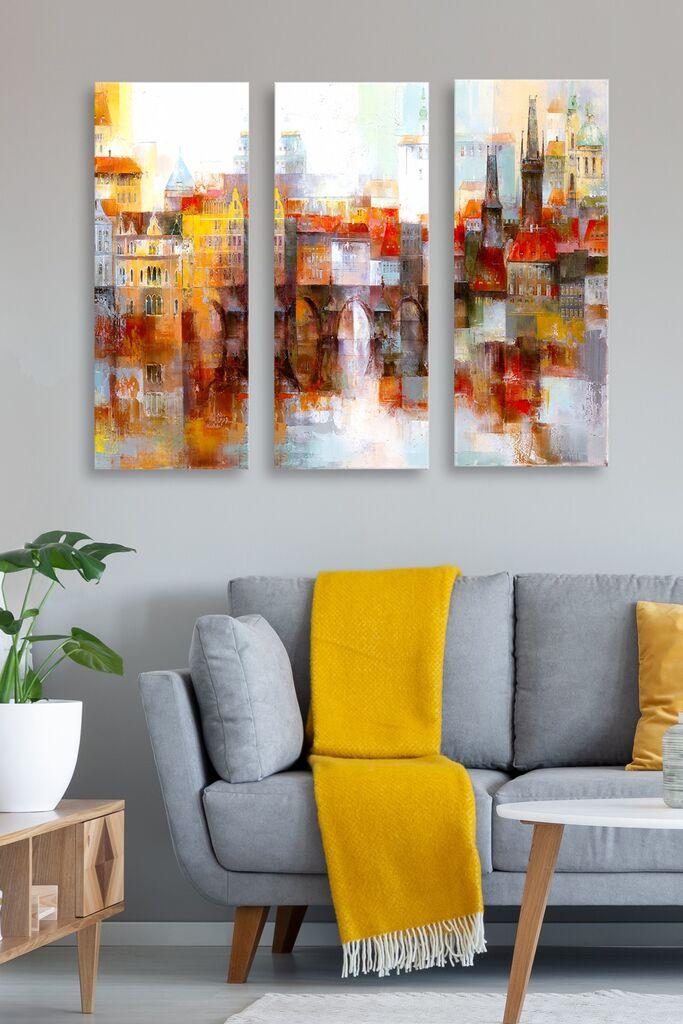 Wallity Сет Слики MDF2583968, 3 Дела