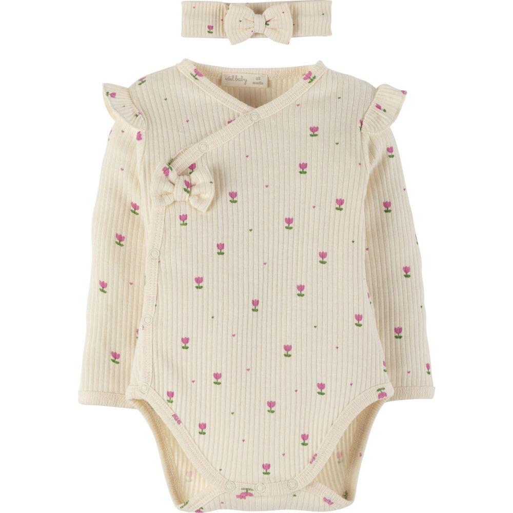 Idil Baby Mamino Organic Сет Боди на преклоп и трака