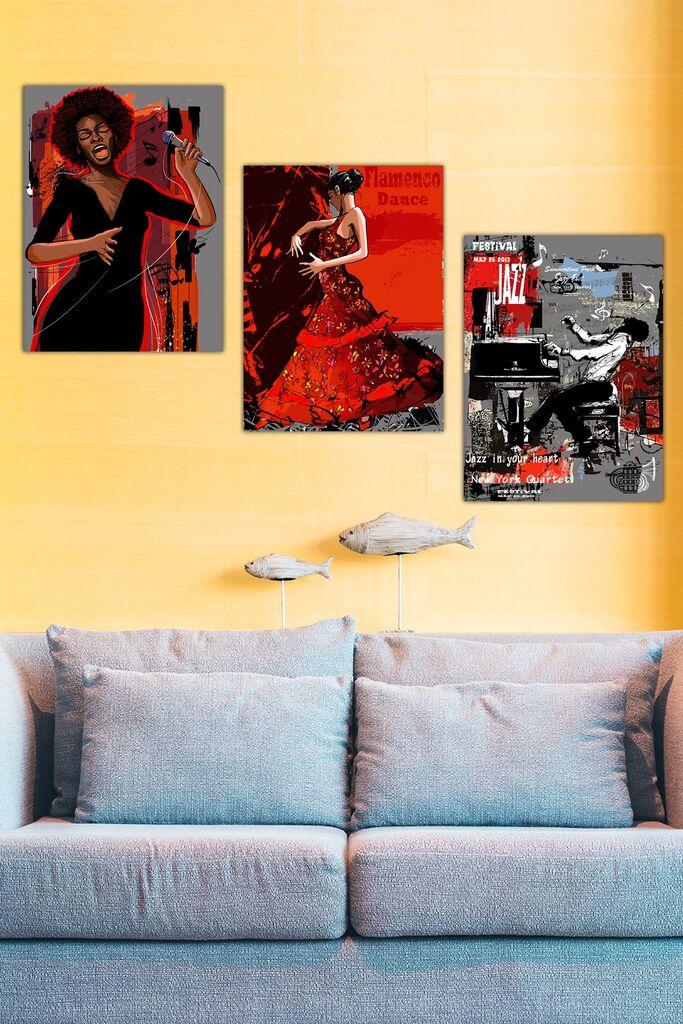 Wallity Сет Слики MDF2638837, 3 Дела