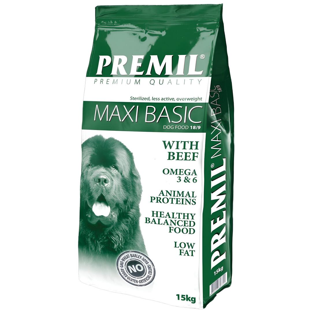 PREMIL Premium Maxi Basic Сува храна за кучиња [Вреќа 15кг]