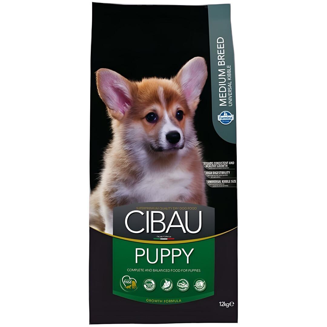 FARMINA CIBAU Puppy Medium Сува храна за Кученца со Пилешко,Ориз и Риба [Вреќа 12кг]