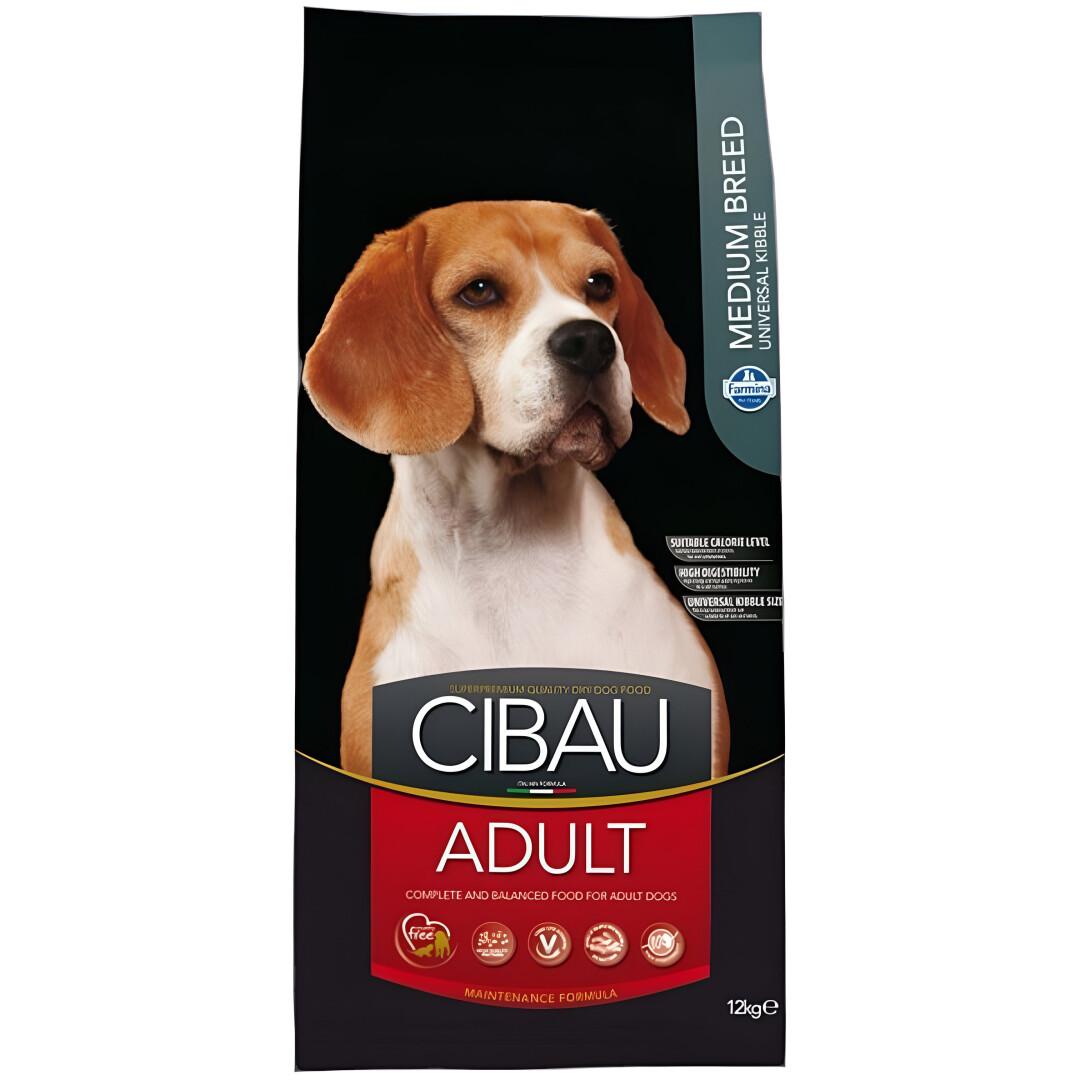 FARMINA CIBAU Adult Medium Сува храна за Возрасни кучиња со Пилешко,Ориз и Риба [Вреќа 12кг]