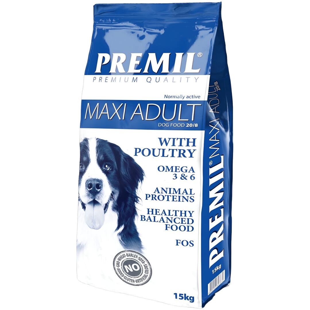 PREMIL Premium Maxi Adult Сува храна за кучиња [Вреќа 15кг]
