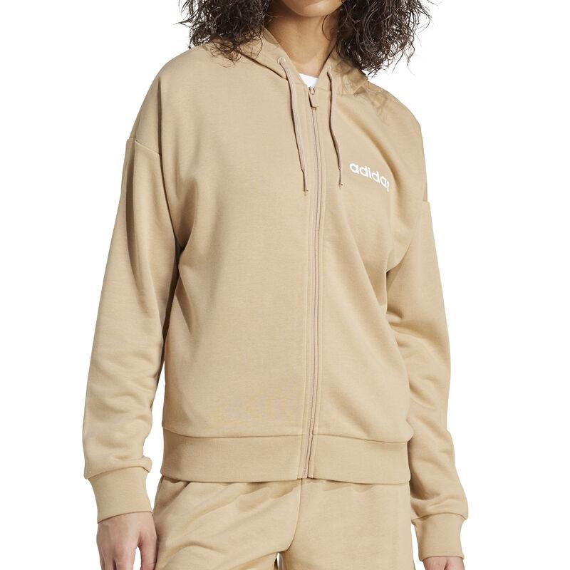 Adidas Женски дуксер, W Lin FT FZ HD, Беж