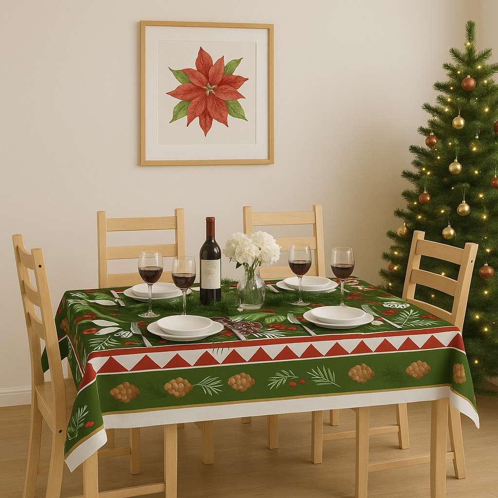 Чаршаф за маса Хермија Hm-Tblnwy26-5, 140 x 300 см, шарен