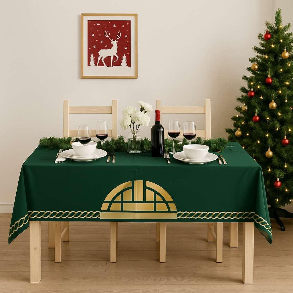 Чаршаф за маса Хермија Hm-Tblnwy26-13, 140 x 140 см, шарен