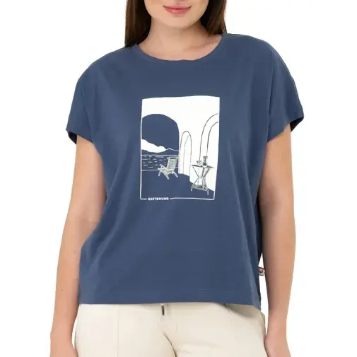 Женска маица на Дедо Мраз со насоката на Исток, сина