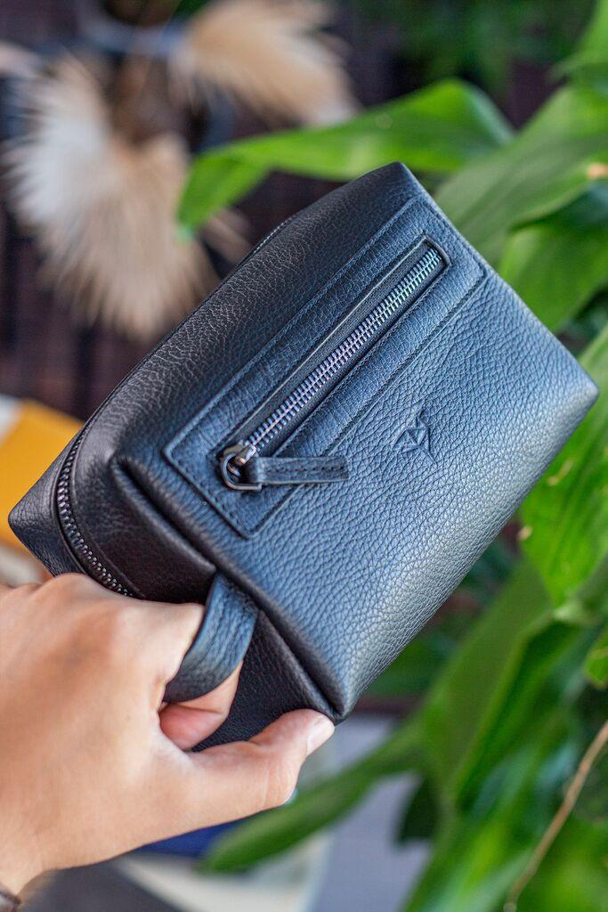 Машка тоалетна торба Bagmore Boston, црна