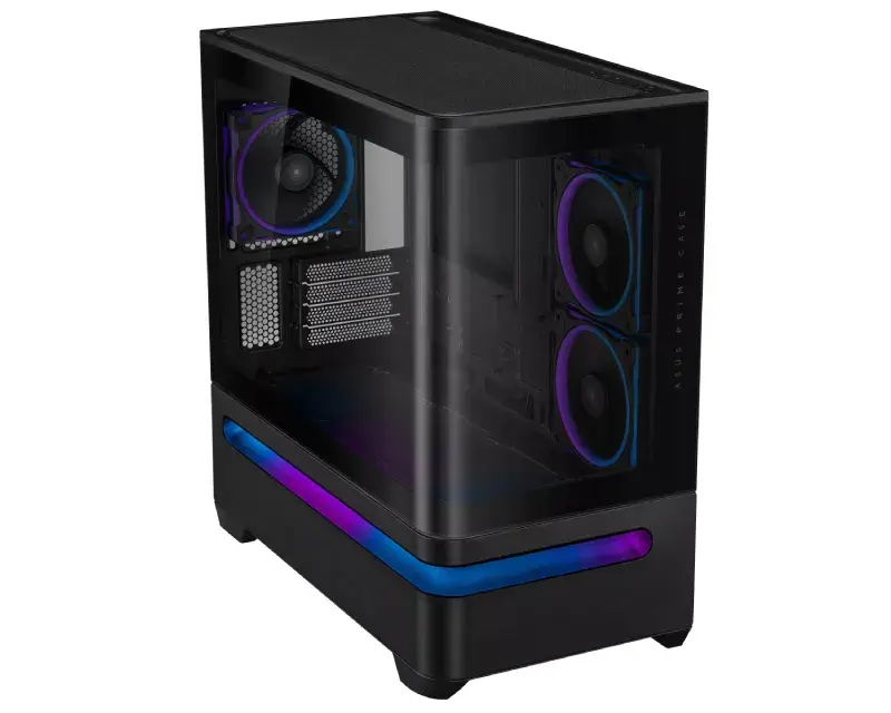 Asus Case Prime AP202 TG ARGB, црна
