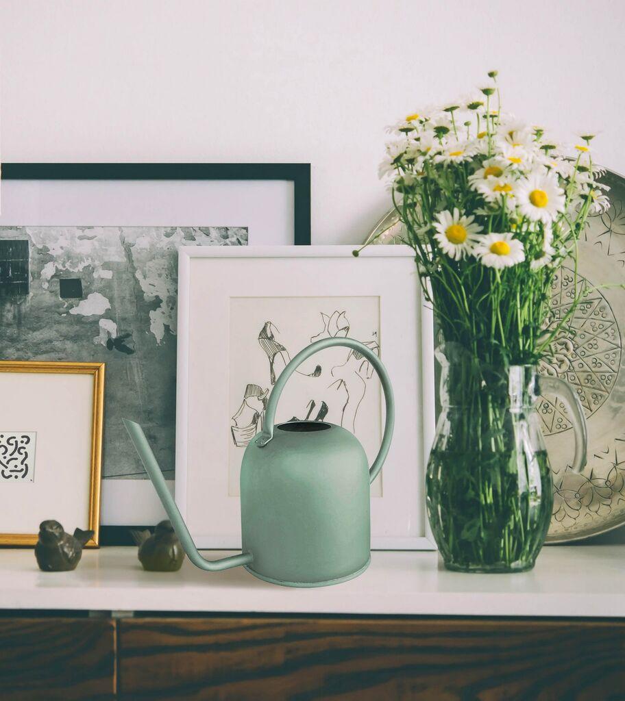 Наводница за цвеќиња Aberto Design SLK0013, 1,5 л, 13x13x14 см, зелена