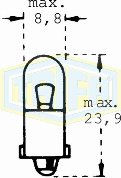 Trifa Сијалица 24V T3W BA9s 01103