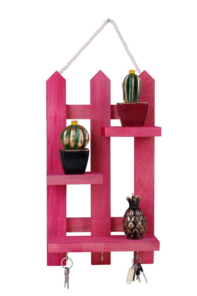 Полица за клучеви Aberto Design 213, 40x23x9 см, кафеава