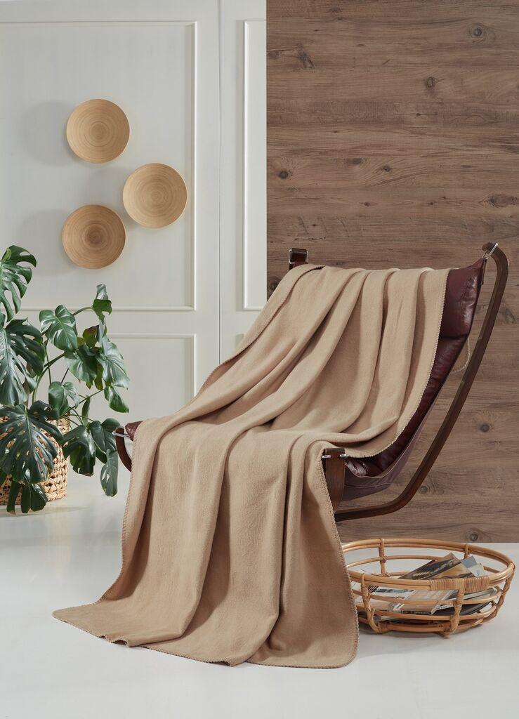 L'essentiel Maison ќебе Брајтон памук, 130 x 170 cm, беж