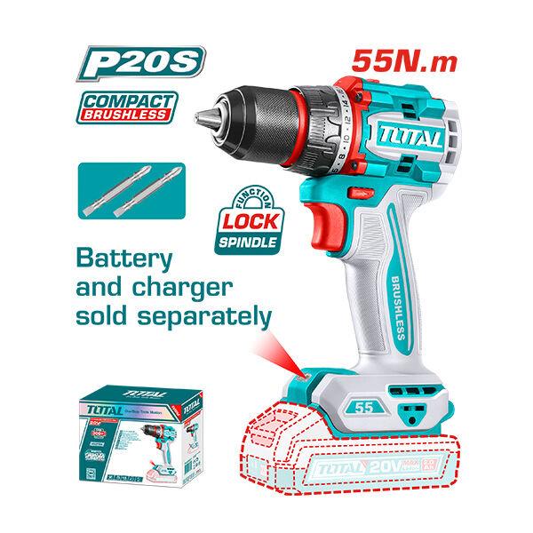 TOTAL Шрафлица 20V Без Бат 55N Tdli205581 244947
