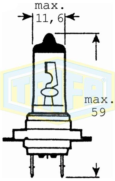 Trifa Сијалица 12V H7 +30% 251677