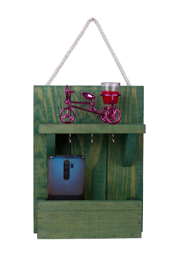 Полица за клучеви Aberto Design 214, 31x24x8 см, зелена