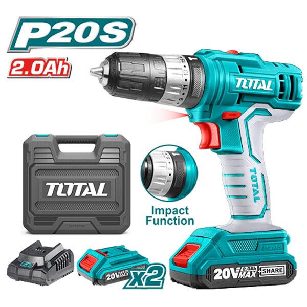 TOTAL Штрафилица 20V 2Бат+Удар Tidli20012 230308