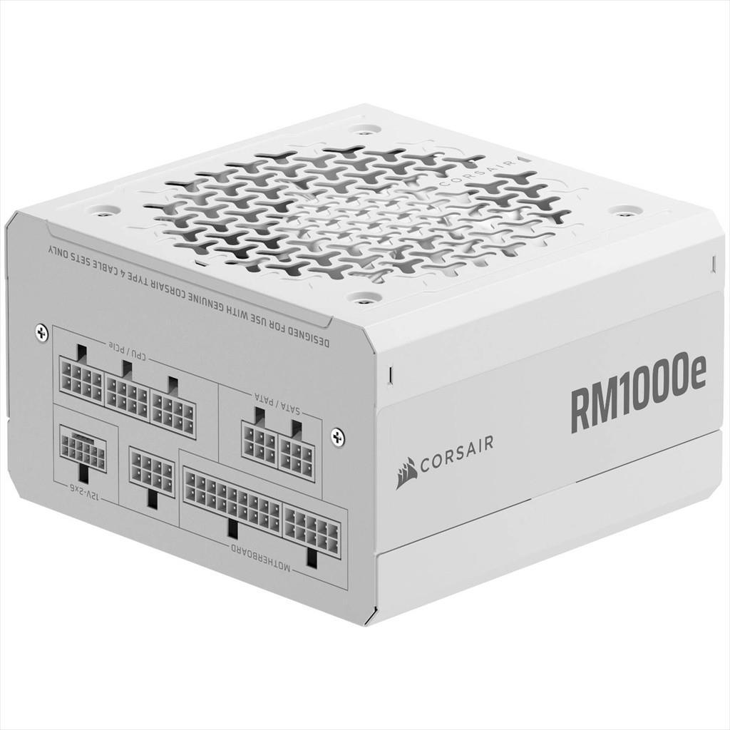 CORSAIR Напојување RM1000E 1000W 80 Plus Gold ATX 3.1 Full Modular, Бело