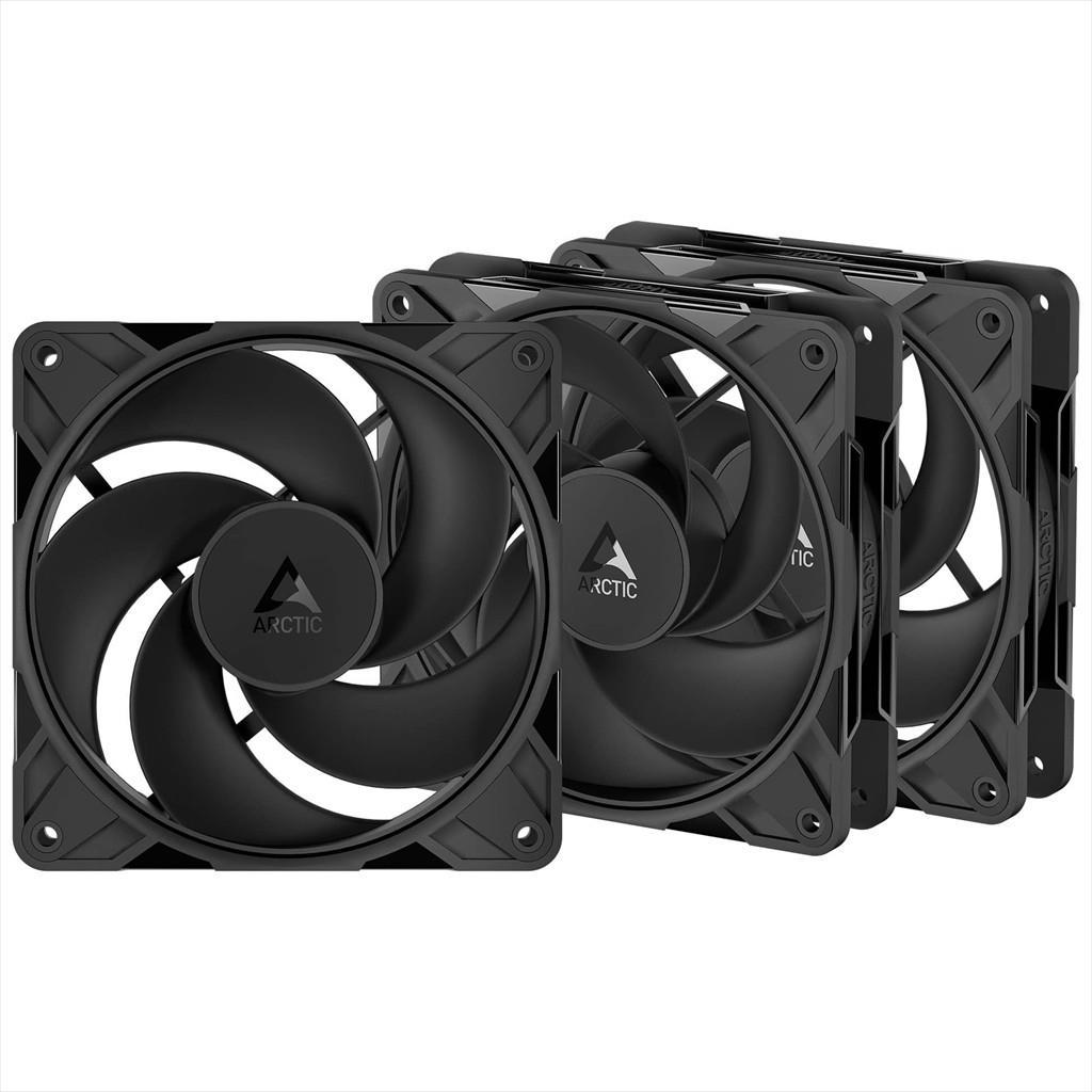 ARCTIC Вентилатор За Куќиште P12 Pro Reverse 120mm 3-Pack, Црн